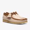Wallabee för herr i vitt kombinerat läder Wallabee för herr i vitt kombinerat läder