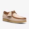 Wallabee för herr i vitt kombinerat läder Wallabee för herr i vitt kombinerat läder