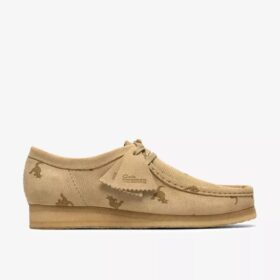 Wallabee för herrar i kombination av lönn-mönster