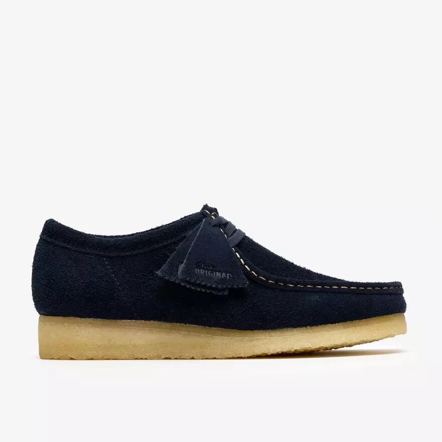 Wallabee för herrar i marinblått mocka Wallabees Wallabee för herrar i marinblått mocka Wallabees