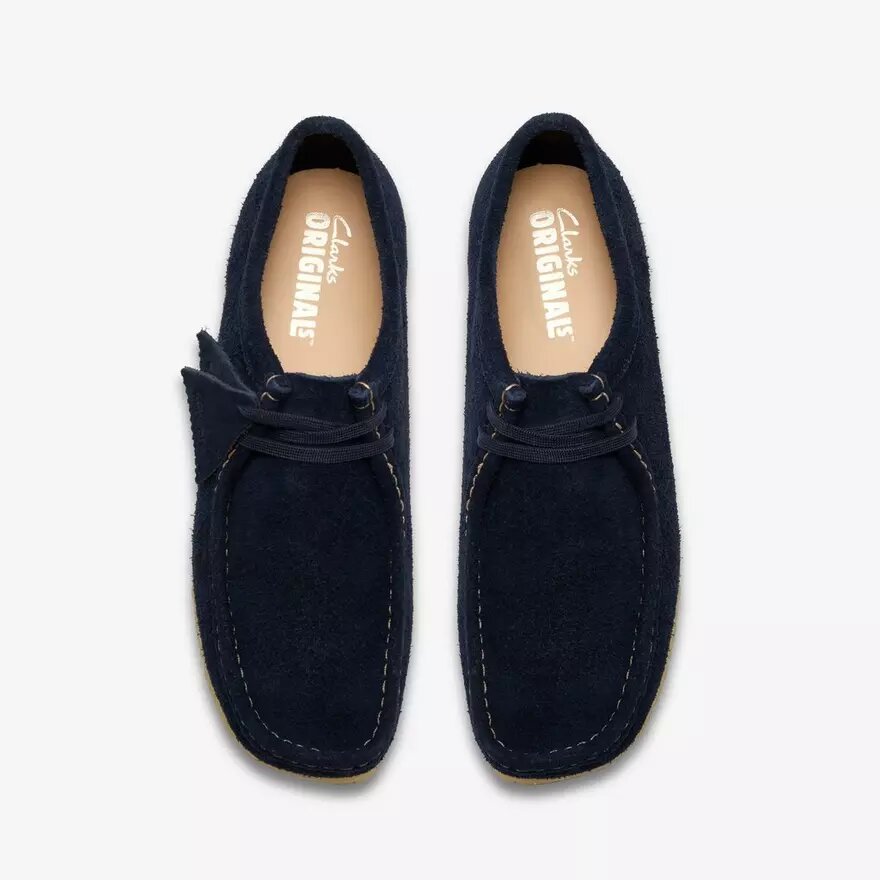 Wallabee för herrar i marinblått mocka Wallabees Wallabee för herrar i marinblått mocka Wallabees