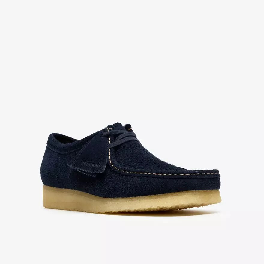 Wallabee för herrar i marinblått mocka Wallabees Wallabee för herrar i marinblått mocka Wallabees