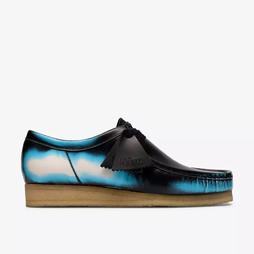 Wallabee för herrar – svarta Wallabees i borstat läder Wallabee för herrar – svarta Wallabees i borstat läder