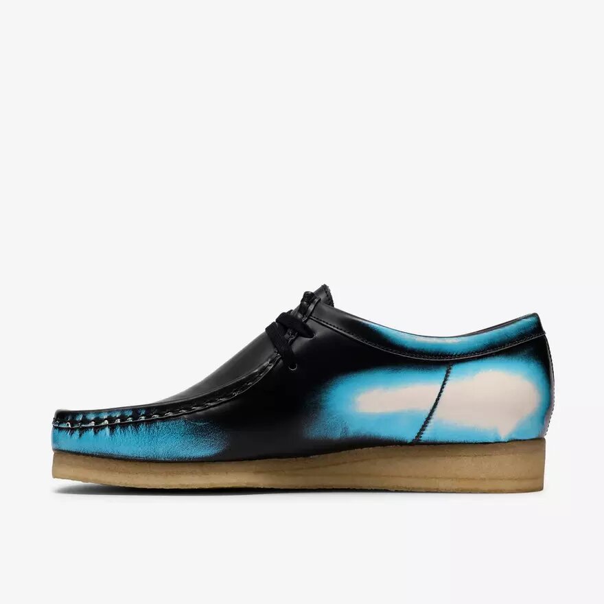 Wallabee för herrar – svarta Wallabees i borstat läder Wallabee för herrar – svarta Wallabees i borstat läder
