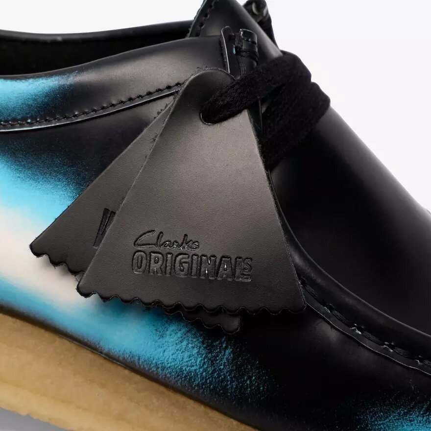 Wallabee för herrar – svarta Wallabees i borstat läder Wallabee för herrar – svarta Wallabees i borstat läder