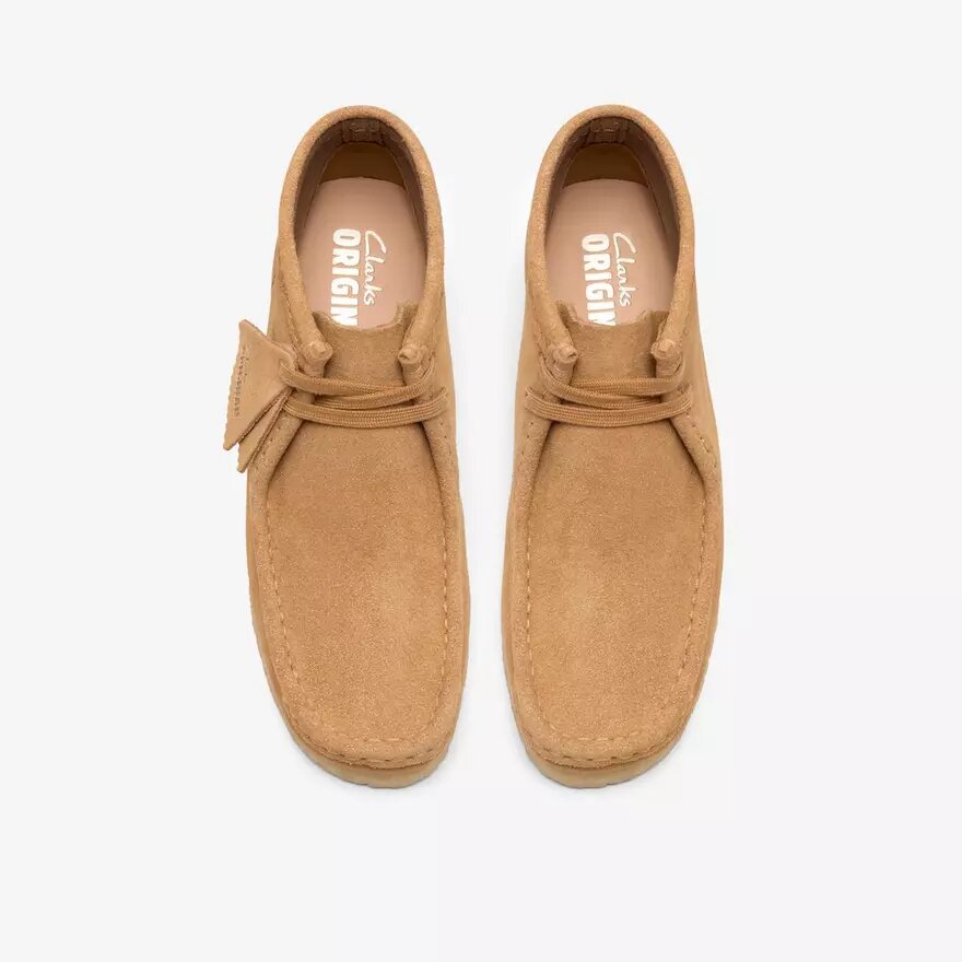 Wallabee-känga för damer i tanfärgat mocka Wallabee-känga för damer i tanfärgat mocka