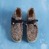 Wallabee-känga för damer med leopardmönster Wallabee-känga för damer med leopardmönster