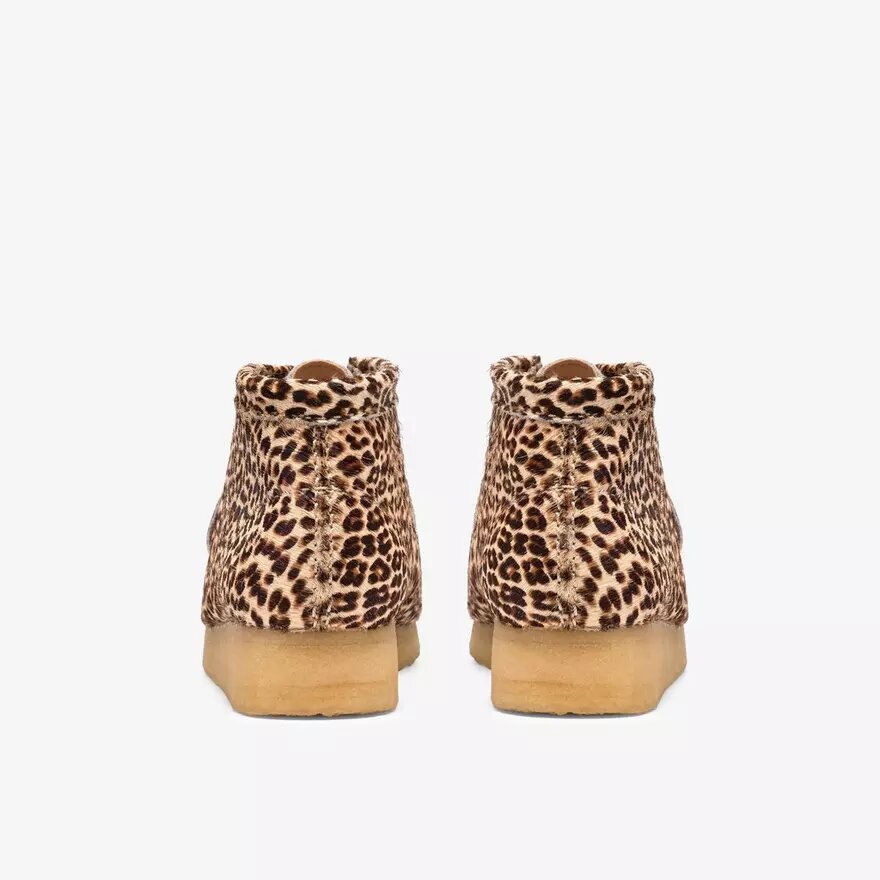 Wallabee-känga för damer med leopardmönster Wallabee-känga för damer med leopardmönster