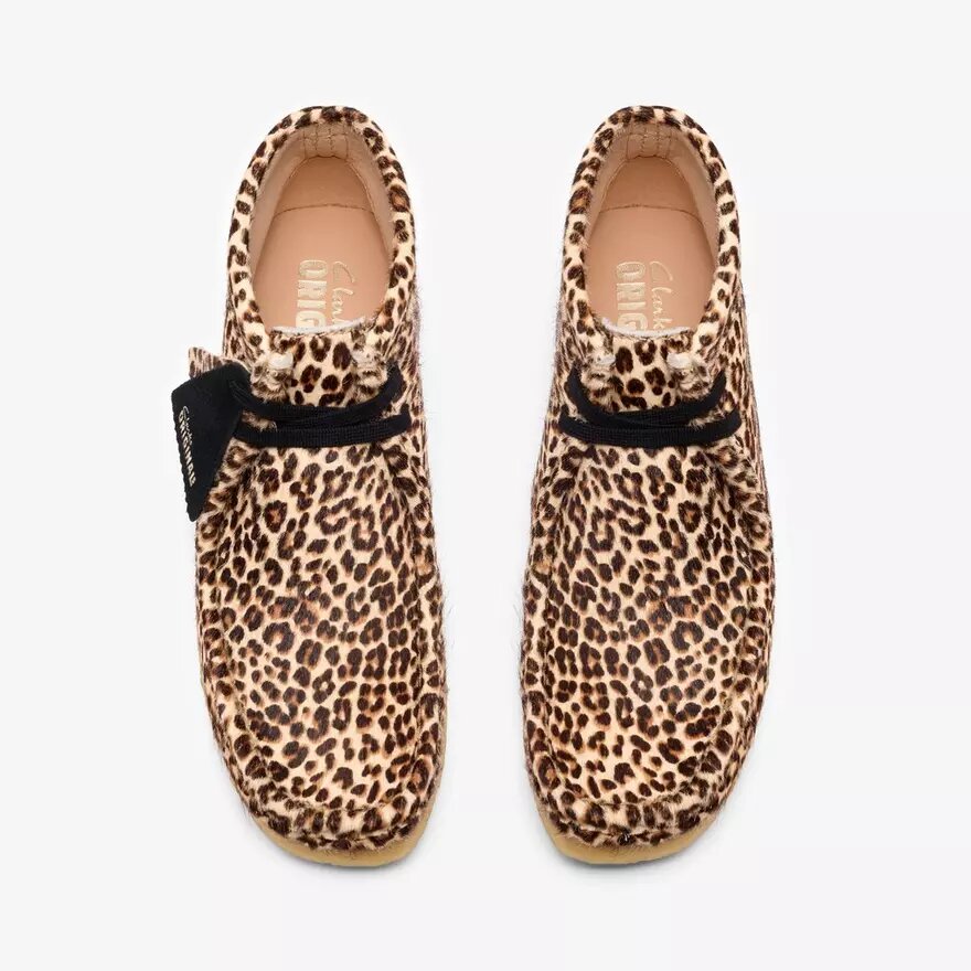 Wallabee-känga för damer med leopardmönster Wallabee-känga för damer med leopardmönster
