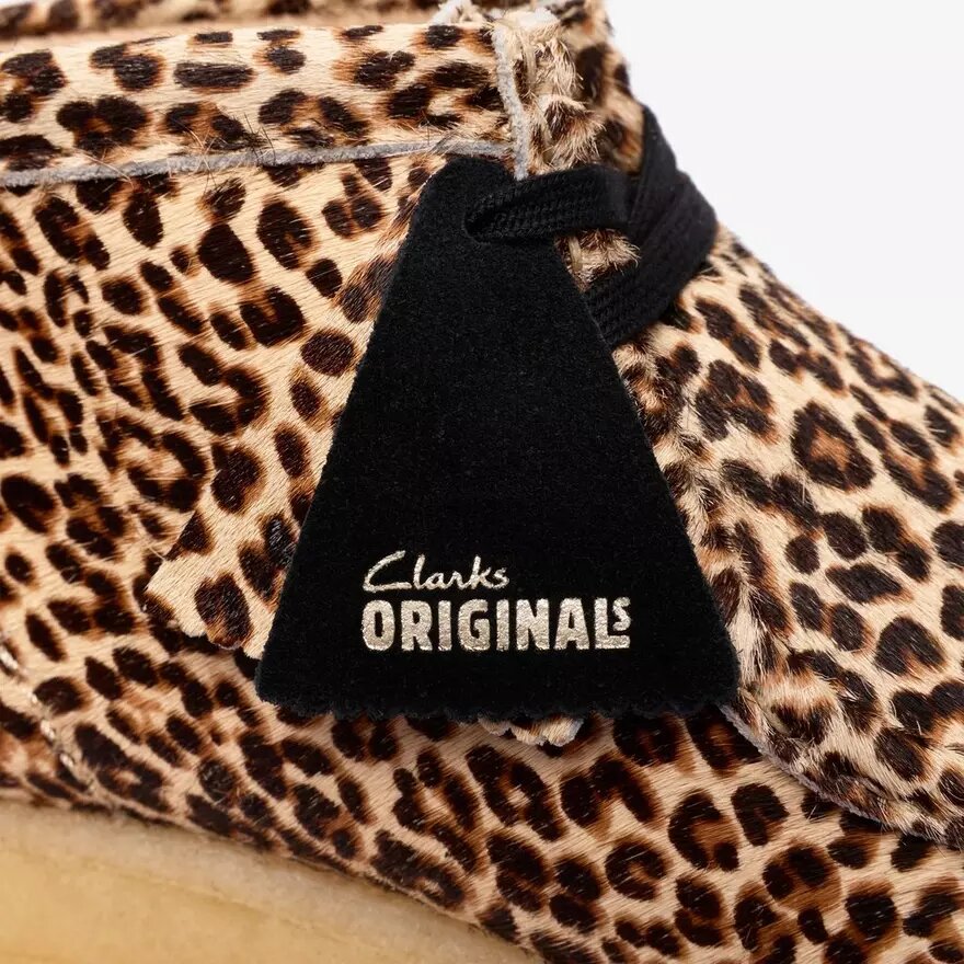 Wallabee-känga för damer med leopardmönster Wallabee-känga för damer med leopardmönster