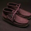 Wallabee-känga för damer. Rosabrunt mocka
