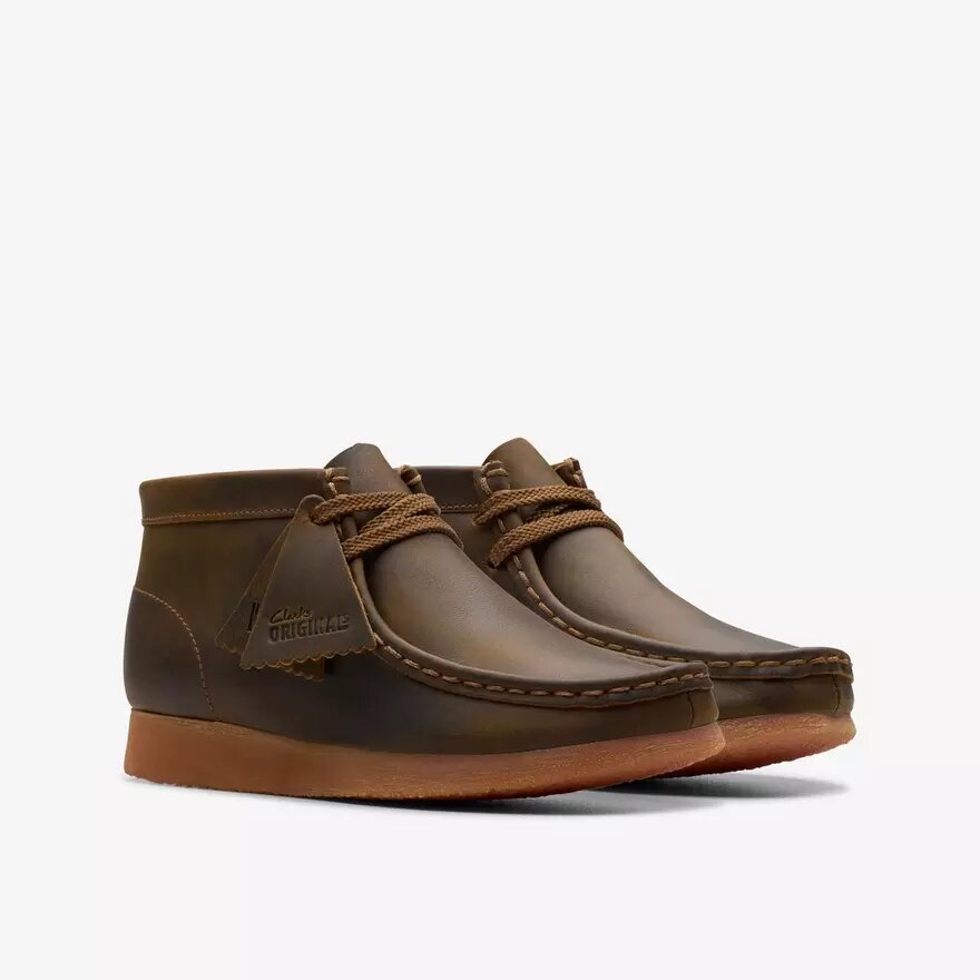 Wallabee-kängor för barn – äldre modell i bivax Wallabee-kängor för barn – äldre modell i bivax