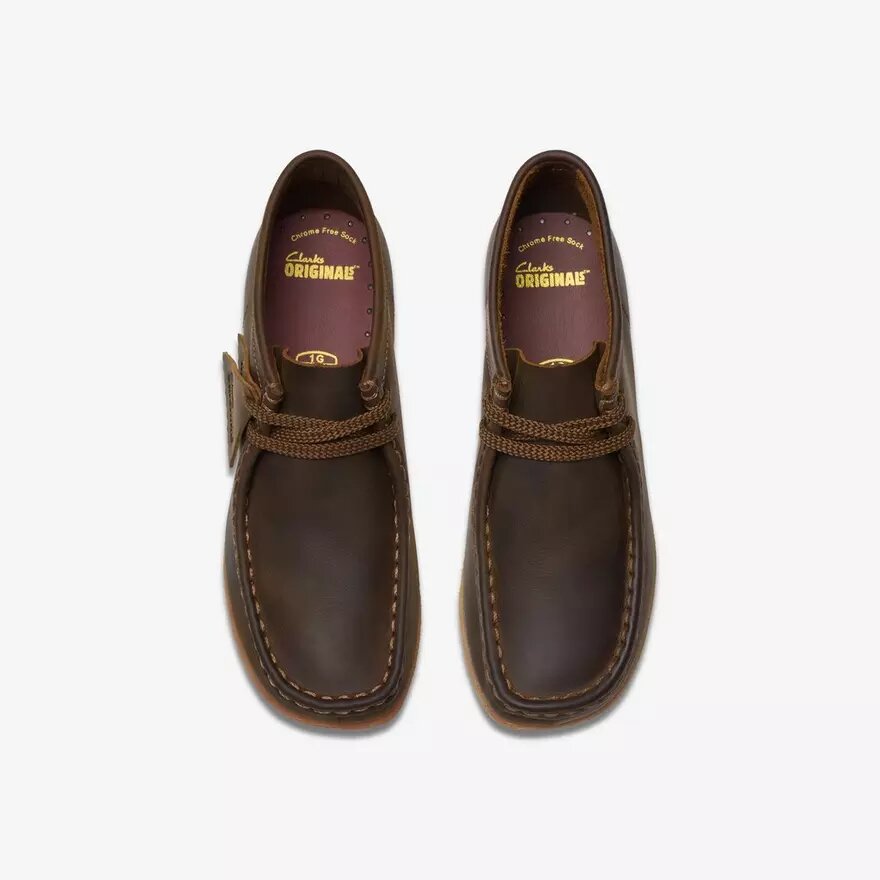 Wallabee-kängor för barn – äldre modell i bivax Wallabee-kängor för barn – äldre modell i bivax