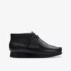 Wallabee-kängor för barn, äldre modell, svart läder Wallabee-kängor för barn, äldre modell, svart läder