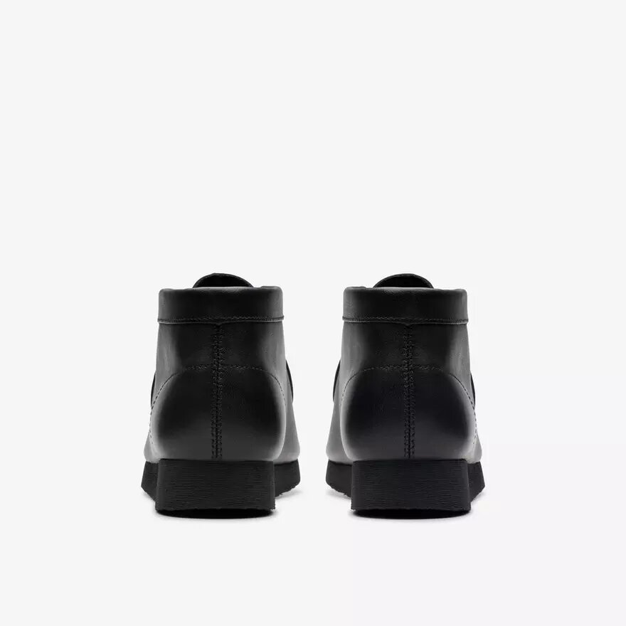 Wallabee-kängor för barn, äldre modell, svart läder Wallabee-kängor för barn, äldre modell, svart läder