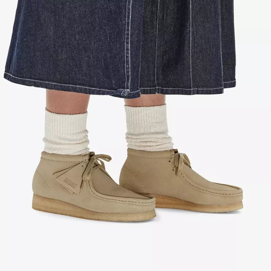 Wallabee™-kängor för damer i lönnfärgat mocka Wallabee™-kängor för damer i lönnfärgat mocka