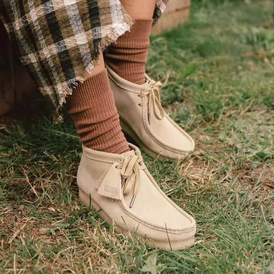 Wallabee™-kängor för damer i lönnfärgat mocka Wallabee™-kängor för damer i lönnfärgat mocka