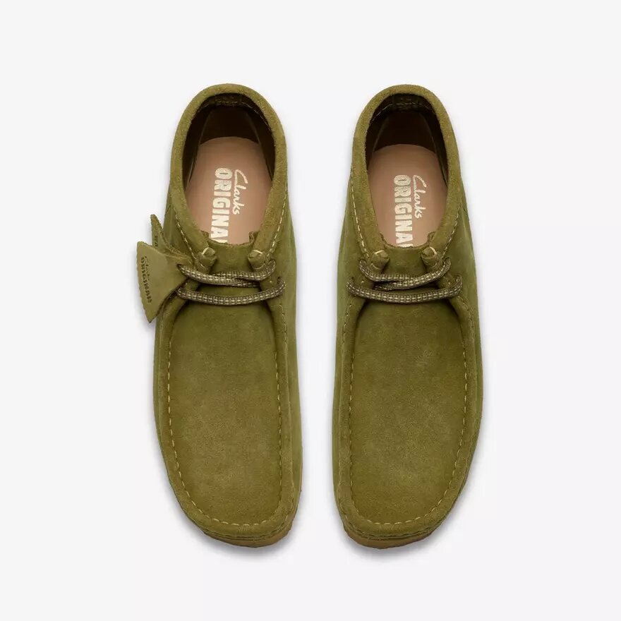 Wallabee-kängor för herr i grönt mocka Wallabees Wallabee-kängor för herr i grönt mocka Wallabees