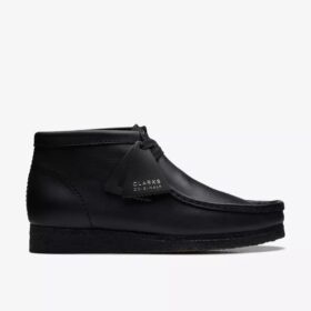 Wallabee™-kängor för herr i svart läder