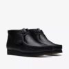 Wallabee™-kängor för herr i svart läder