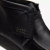 Wallabee™-kängor för herr i svart läder