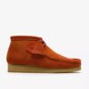 Wallabee-kängor för herrar i orange mocka Wallabee-kängor för herrar i orange mocka