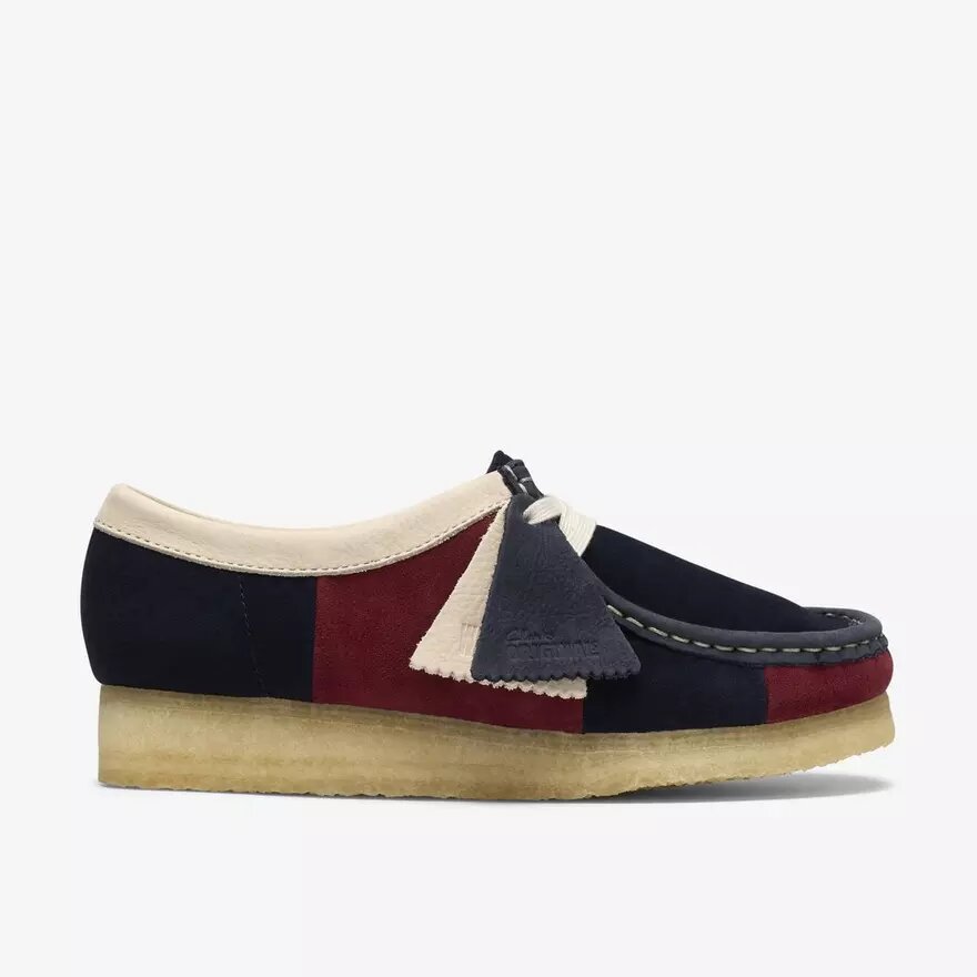 Wallabee Navy Stripe Wallabees för dam Wallabee Navy Stripe Wallabees för dam