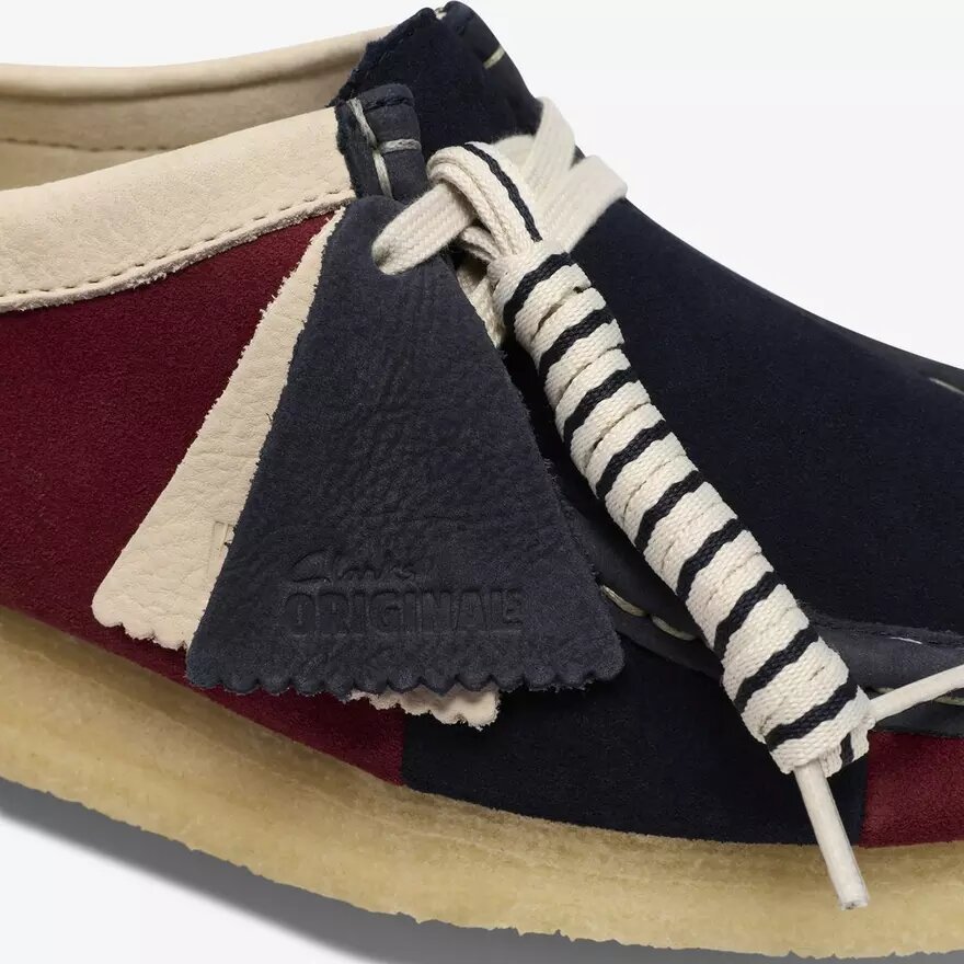 Wallabee Navy Stripe Wallabees för dam Wallabee Navy Stripe Wallabees för dam