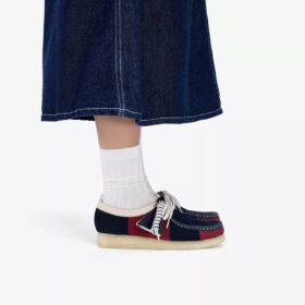 Wallabee Navy Stripe Wallabees för dam
