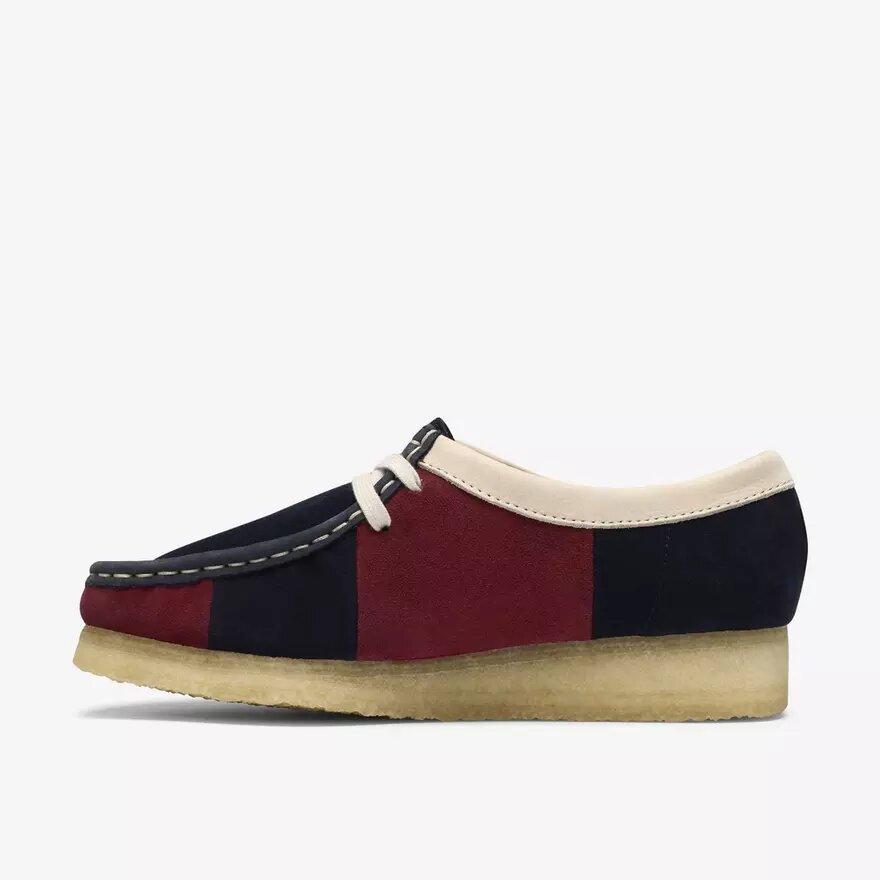 Wallabee Navy Stripe Wallabees för dam Wallabee Navy Stripe Wallabees för dam