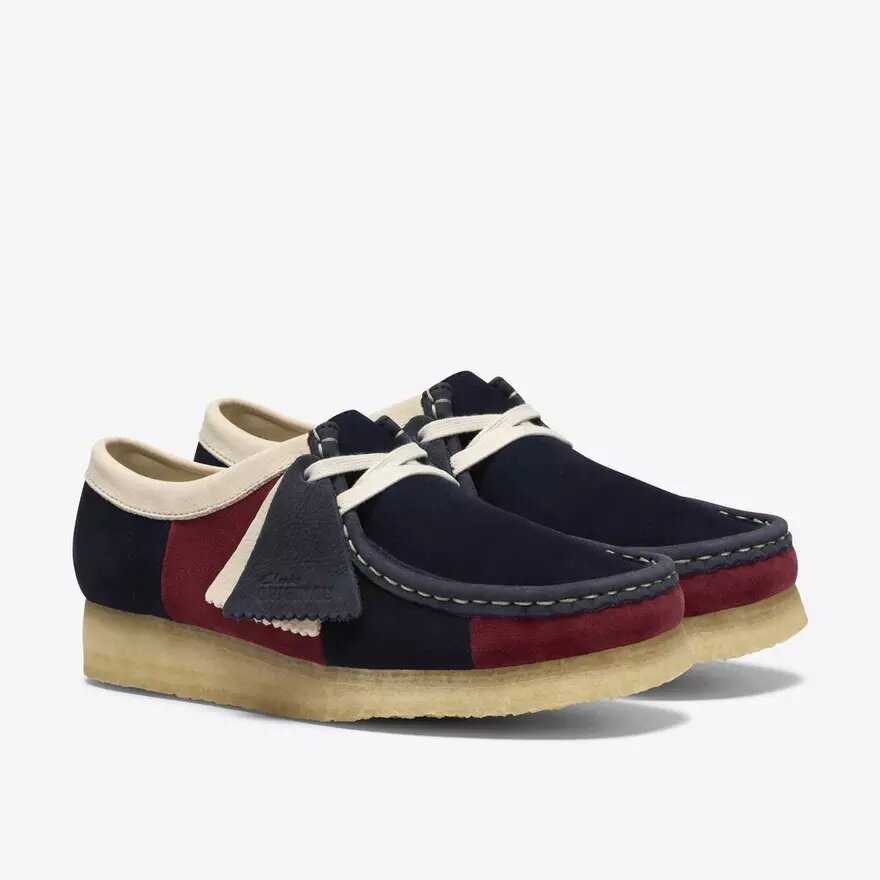 Wallabee Navy Stripe Wallabees för dam Wallabee Navy Stripe Wallabees för dam