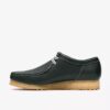 Wallabee Rb för herr i mörkgrönt läder Wallabees Wallabee Rb för herr i mörkgrönt läder Wallabees