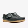 Wallabee Rb för herr i mörkgrönt läder Wallabees Wallabee Rb för herr i mörkgrönt läder Wallabees