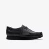 Wallabee™-skor för äldre barn i svart läder Wallabee™-skor för äldre barn i svart läder