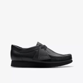Wallabee™-skor för äldre barn i svart läder Wallabee™-skor för äldre barn i svart läder