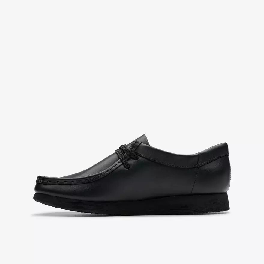 Wallabee™-skor för äldre barn i svart läder Wallabee™-skor för äldre barn i svart läder
