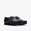 Wallabee™-skor för äldre barn i svart läder Wallabee™-skor för äldre barn i svart läder