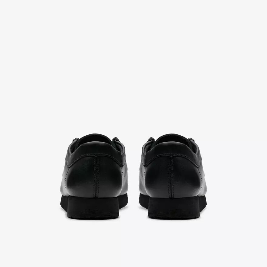 Wallabee™-skor för äldre barn i svart läder Wallabee™-skor för äldre barn i svart läder