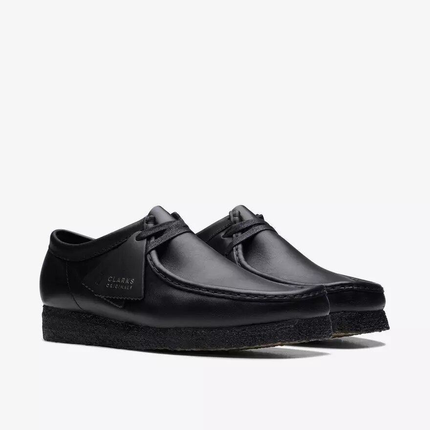 Wallabee™-skor i svart läder för herr Wallabee™-skor i svart läder för herr