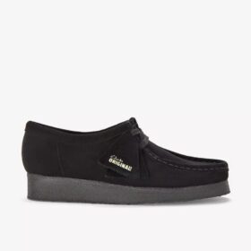 Wallabee™-skor i svart mocka för dam