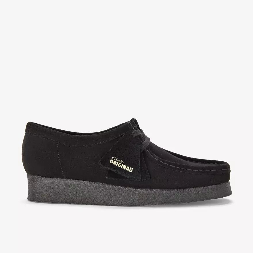 Wallabee™-skor i svart mocka för dam Wallabee™-skor i svart mocka för dam