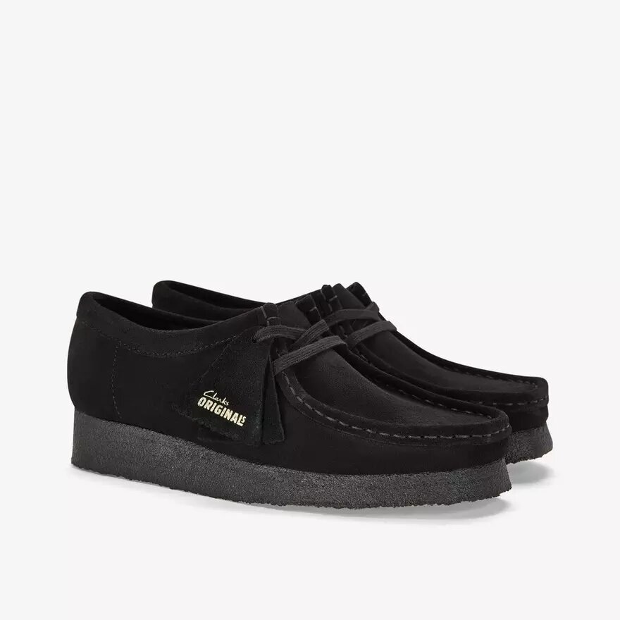 Wallabee™-skor i svart mocka för dam Wallabee™-skor i svart mocka för dam