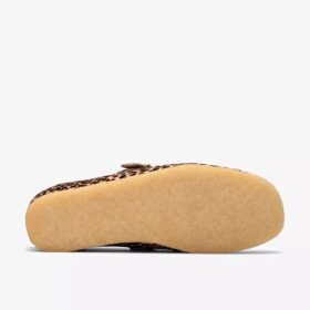 Wallabee T-bar-skor med leopardmönster för dam