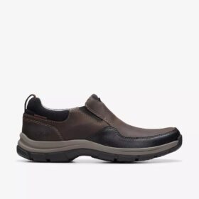 Walpath Step loafers i mörkbrunt läder för herr