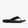 Wesley Surf flip-flops i svart läder för herr