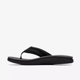 Wesley Surf flip-flops i svart läder för herr