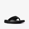 Wesley Surf flip-flops i svart läder för herr