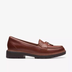 Westlynn Bella-Loafers i brunt läder för damer