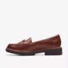 Westlynn Bella-Loafers i brunt läder för damer Westlynn Bella-Loafers i brunt läder för damer