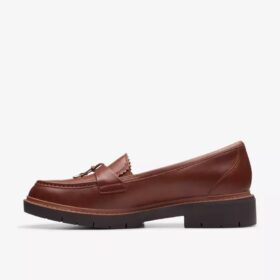 Westlynn Bella-Loafers i brunt läder för damer